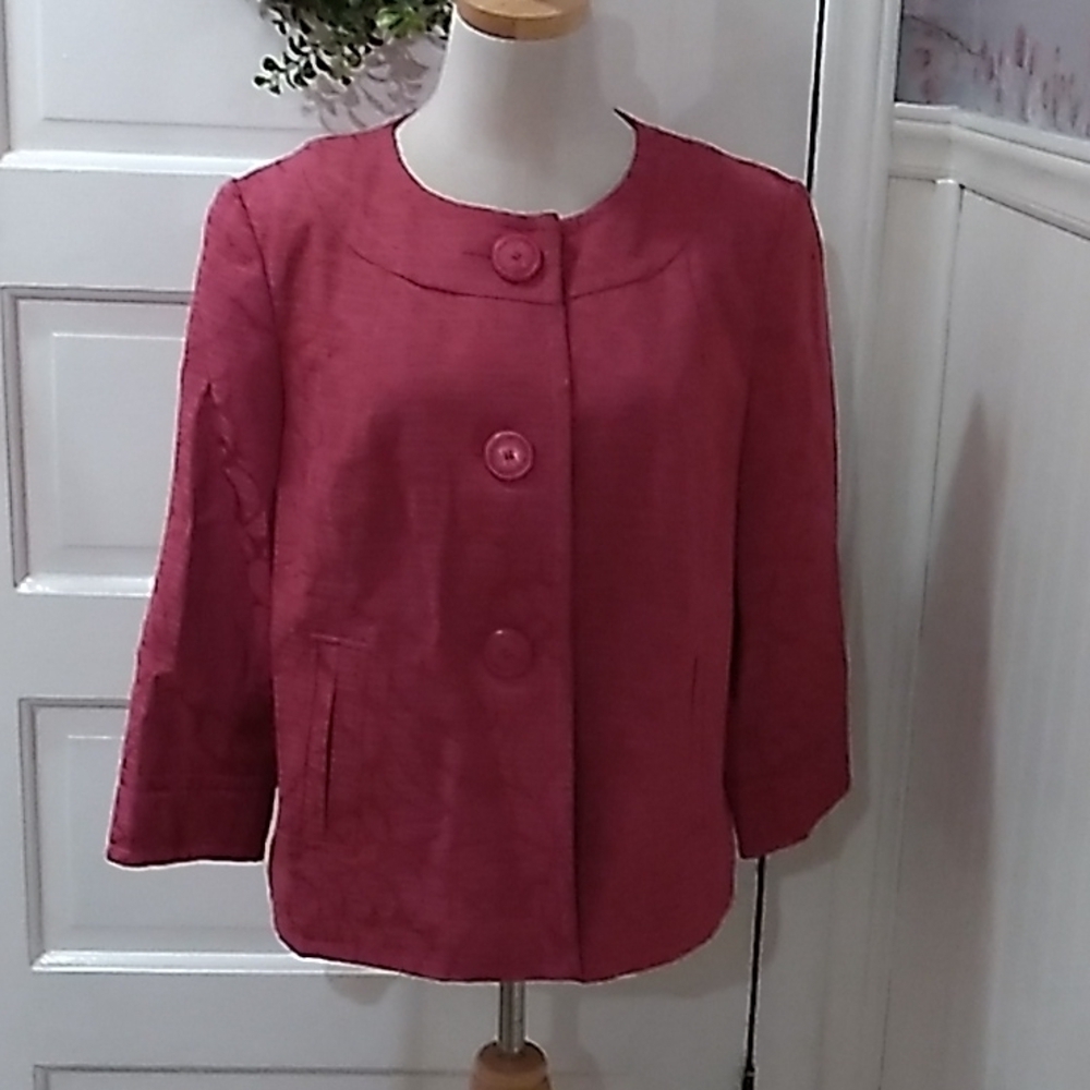 Isabella 14 pink dress jacket blazer